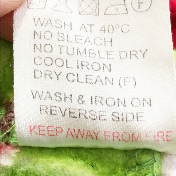 Leveret Apples Fleece 2 Pc Pajamas PJ Set Big Girls Fits Size 8 Green Red - Picture 7 of 7